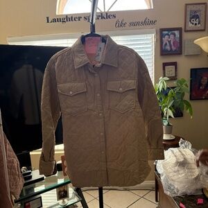 quilted Jacket I. Tan